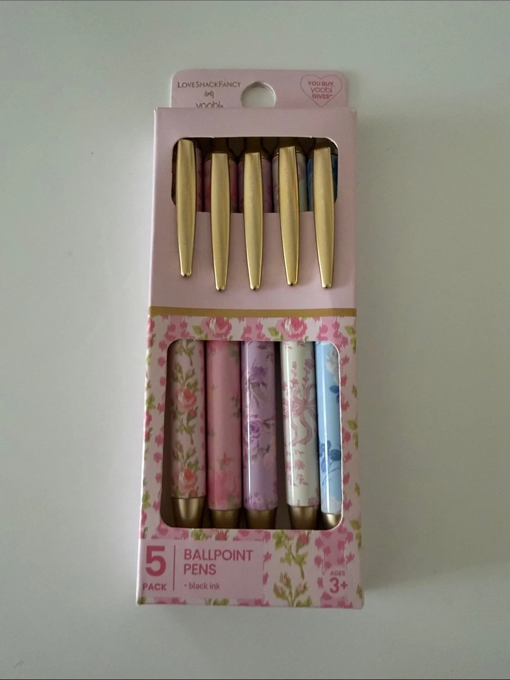 LoveShackFancy x Target Floral Ballpoint Pen Set - Picture 1 of 2